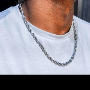 24 kt white gold plated Necklace